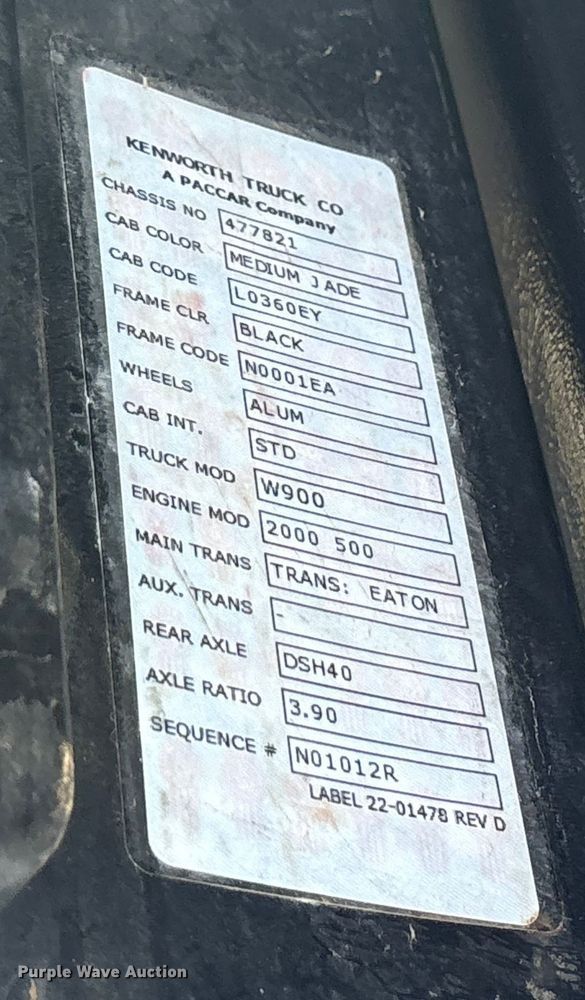 image for item DM1968 2022 Kenworth W900 semi truck