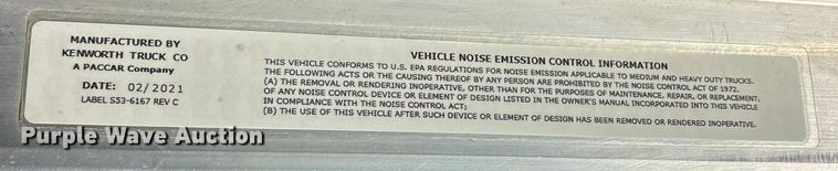 image for item DM1968 2022 Kenworth W900 semi truck