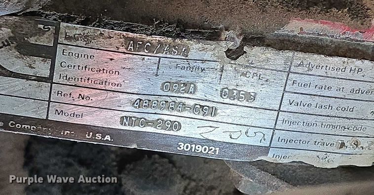 image for item DP8837 1979 International Transtar II semi truck