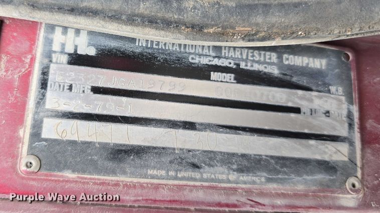 image for item DP8837 1979 International Transtar II semi truck