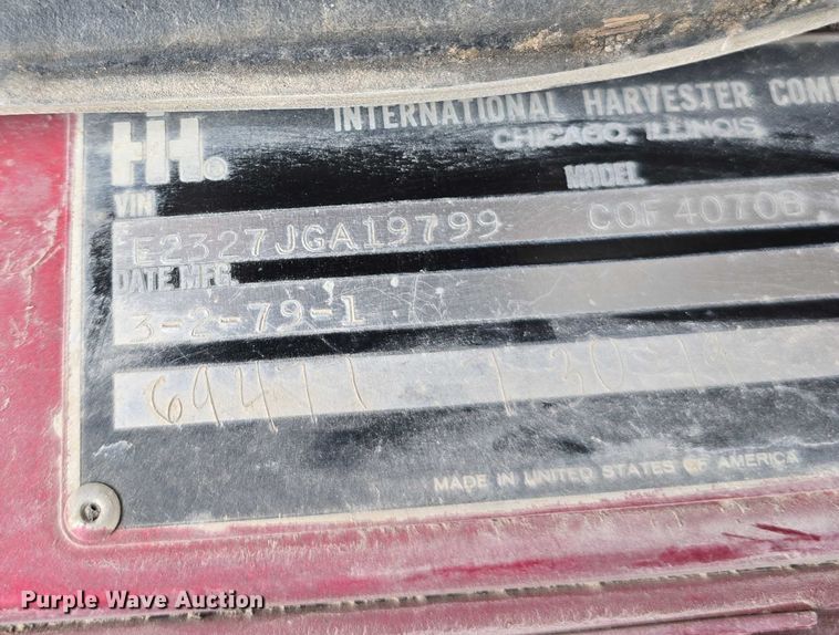 image for item DP8837 1979 International Transtar II semi truck