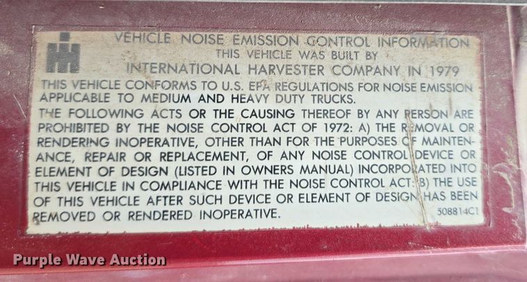 image for item DP8837 1979 International Transtar II semi truck