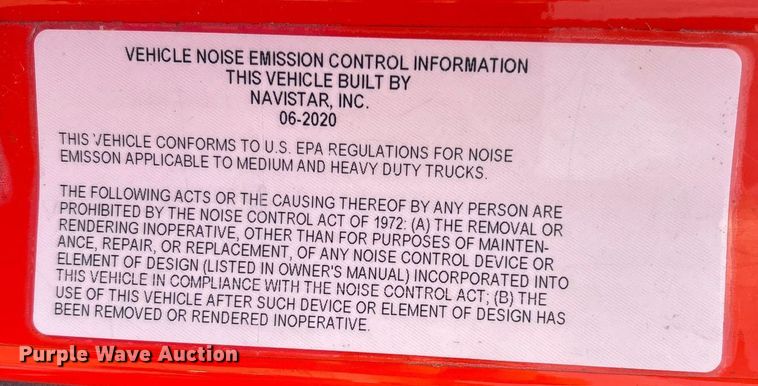 image for item DU1252 2021 International  LT625 semi truck