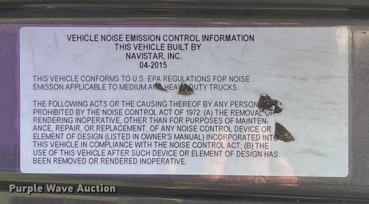 image for item DU1270 2016 International ProStar Plus semi truck