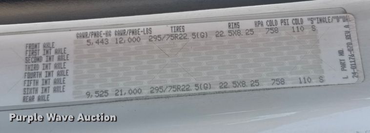 image for item DW3496 2015 Freightliner Business Class M2 semi truck