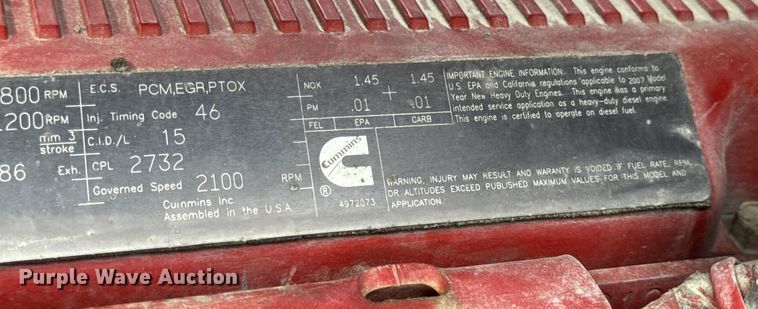 image for item DW6501 2008 International 9200i semi truck