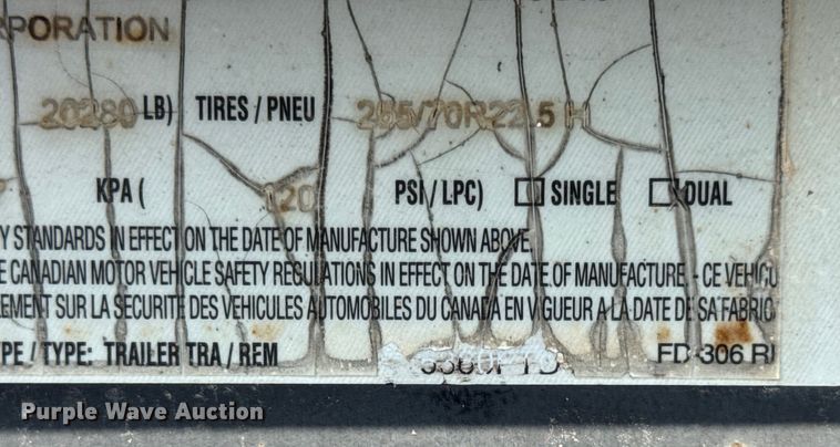 image for item DW6503 2008 Palomino MUV-ALL double drop deck hydraulic tail equipment trailer