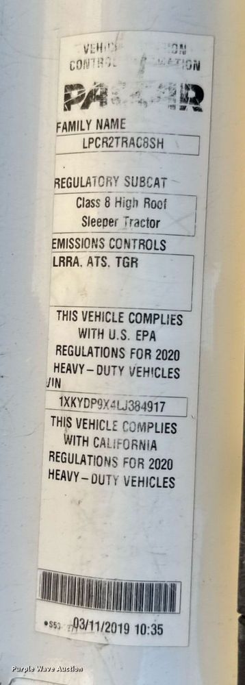 image for item DW6532 2020 Kenworth T680 Semi Truck