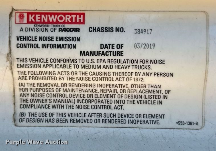 image for item DW6532 2020 Kenworth T680 Semi Truck