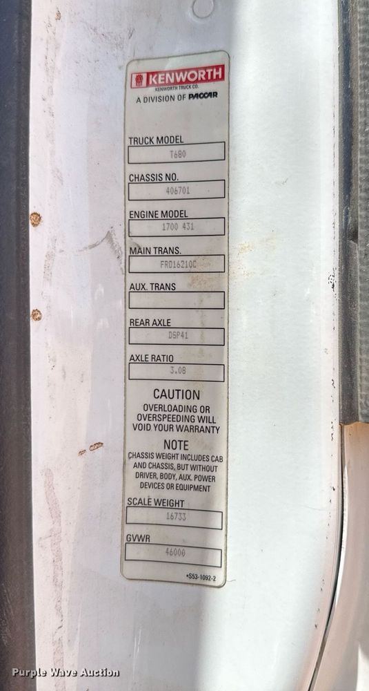 image for item DX5583 2014 Kenworth T680 semi truck