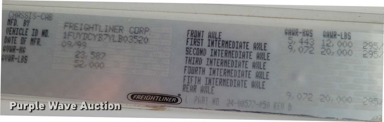 image for item DX7210 2000 Freightliner FLD semi truck