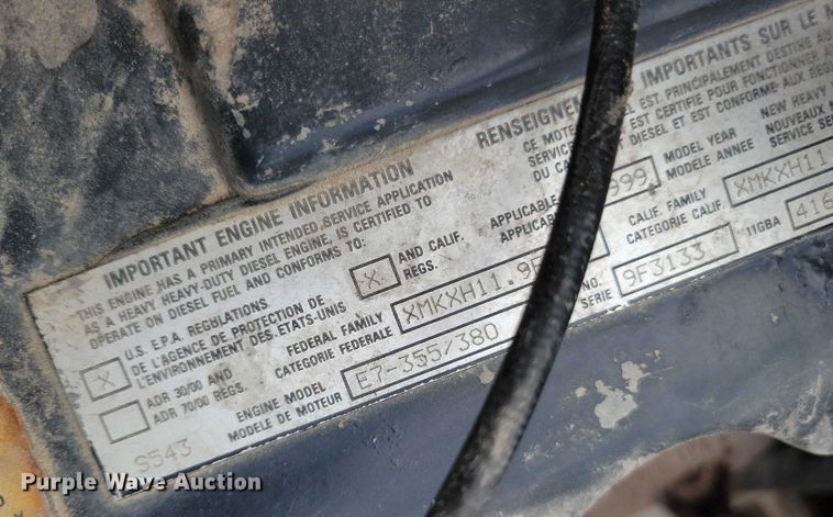 image for item DX7431 1999 Mack CH600 semi truck