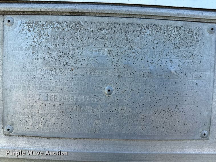 image for item DZ8582 1982 Great Dane 721TZ1B dry van trailer