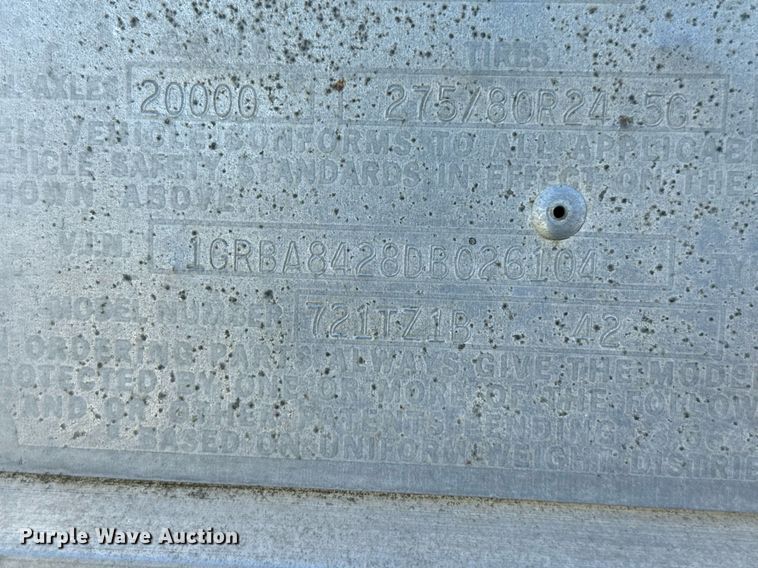 image for item DZ8582 1982 Great Dane 721TZ1B dry van trailer