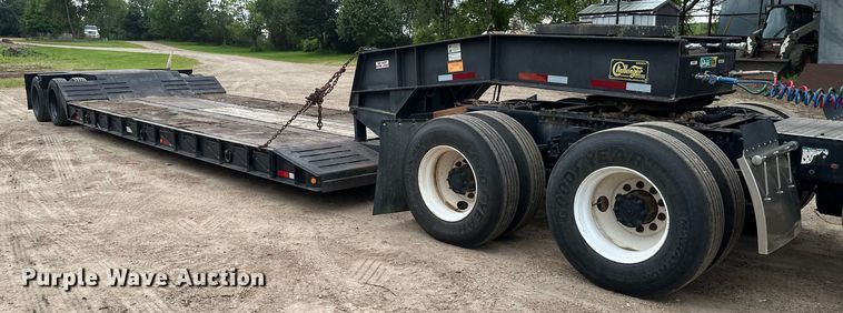 image for item EB2863 2001 Witzco Challenger RG-40 lowboy equipment trailer