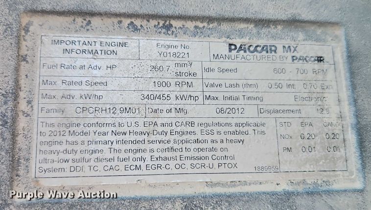 image for item EB8220 2013 Kenworth T660 semi truck