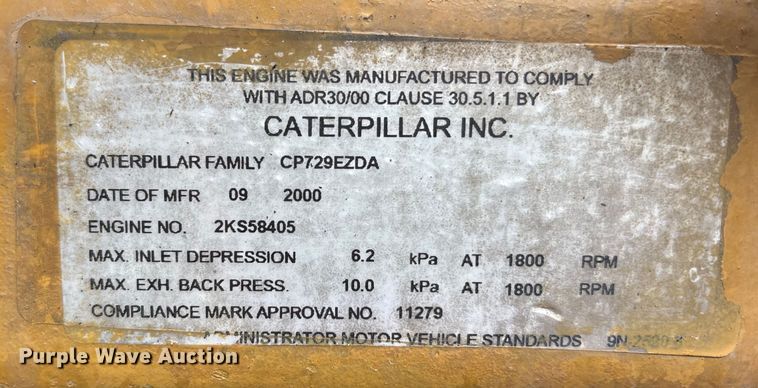 image for item EC4375 2001 Kenworth W900 semi truck