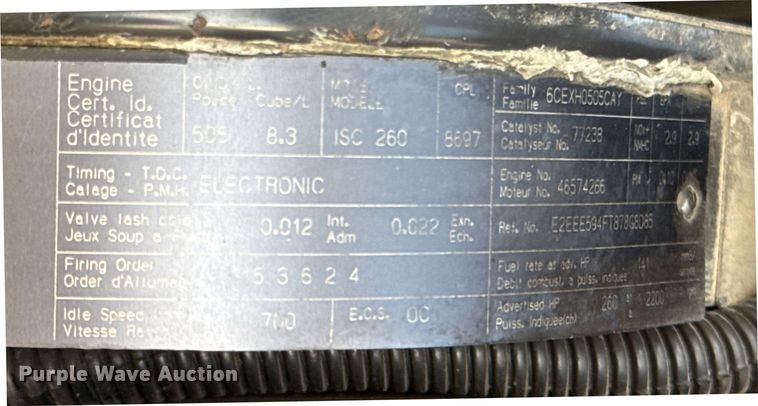 image for item ED5851 2007 Peterbilt 335 flatbed truck