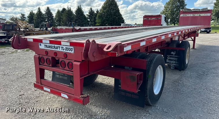image for item EF2145 2002 Transcraft TL-2000 flatbed trailer