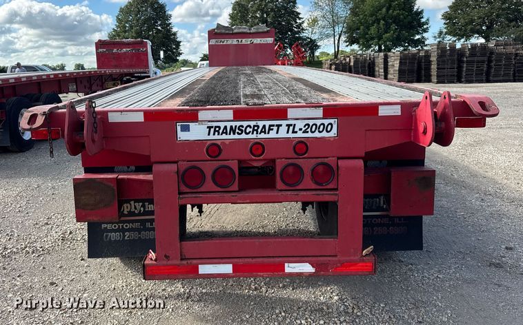 image for item EF2145 2002 Transcraft TL-2000 flatbed trailer