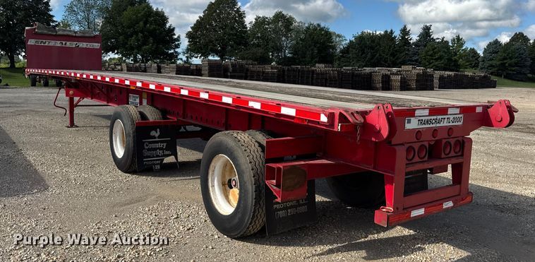 image for item EF2145 2002 Transcraft TL-2000 flatbed trailer
