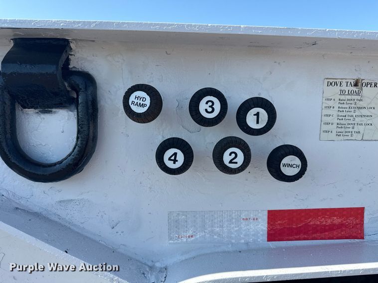 image for item EG6050 1998 Trail King TK70H lowboy equipment trailer