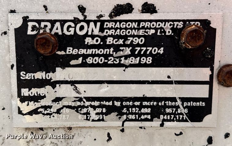 image for item EG6126 2012 Dragon Products LTD. vacuum trailer