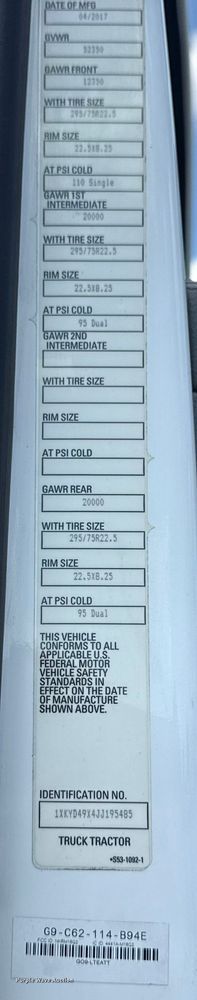 image for item EG6137 2018 Kenworth T680 semi truck