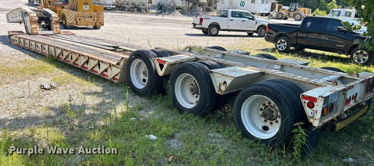 image for item EK8456 1996 Trail King lowboy equipment trailer