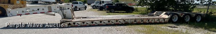 image for item EK8456 1996 Trail King lowboy equipment trailer