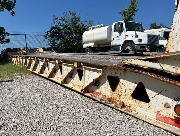 image for item EK8456 1996 Trail King lowboy equipment trailer