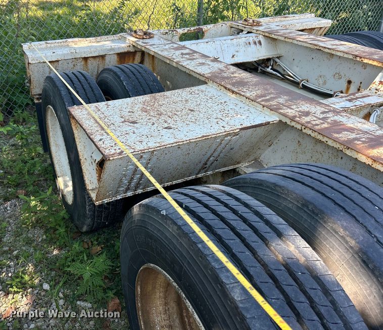 image for item EK8456 1996 Trail King lowboy equipment trailer