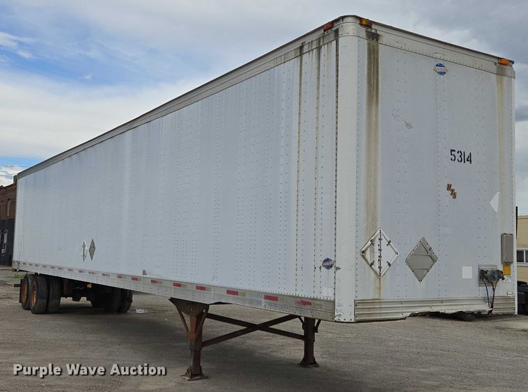 image for item EM7360 1997 Utility Trailer Manufacturer dry van trailer
