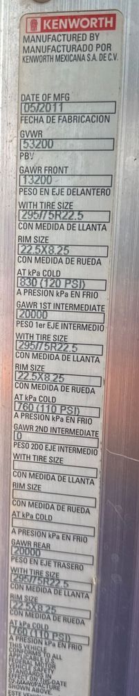 image for item EM8073 2012 Kenworth T660 semi truck