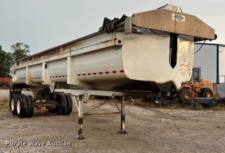 image for item EN5541 2017 Clement Starlite 35 end dump trailer