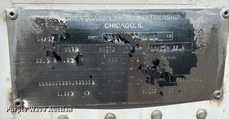 image for item ET3032 2008 Great Dane dry van trailer