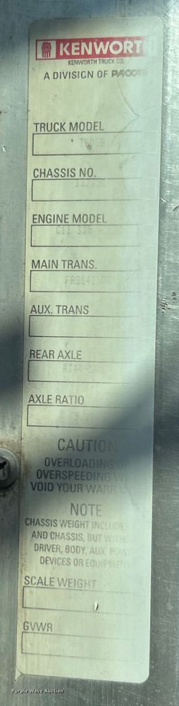 image for item ET3060 2006 Kenworth T800 winch truck