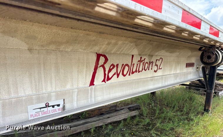 image for item ET7047 2015 Fontaine HCR5222WSA Revolution 52 flatbed trailer