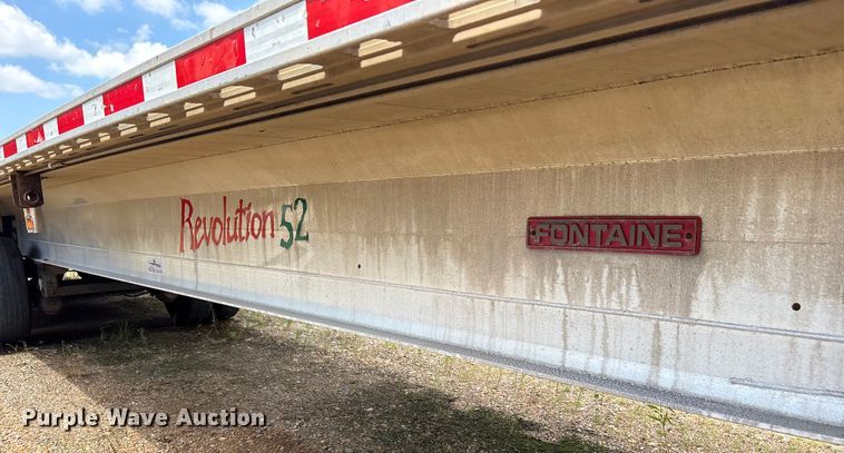 image for item ET7050 2013 Fontaine HCR5222WSA Revolution 52 flatbed trailer