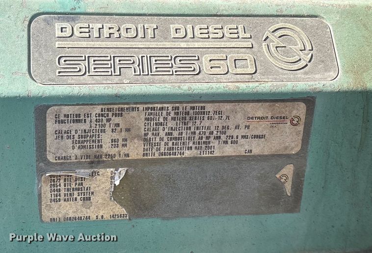 image for item ET7052 2011 Freightliner Coronado semi truck