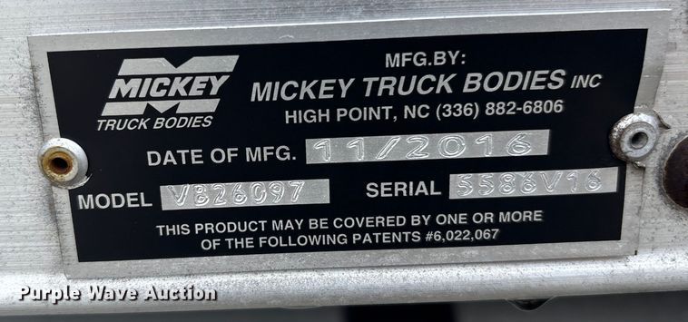 image for item ET8519 2017 Hino 268 box truck