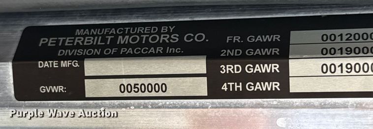 image for item EU2001 1987 Peterbilt 359 semi truck