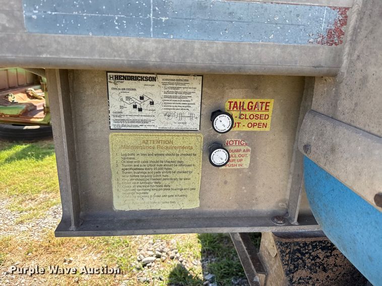 image for item EU2112 1995 Vantage SV-96 end dump trailer