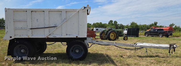 image for item EU3561 Shop built end dump pup trailer