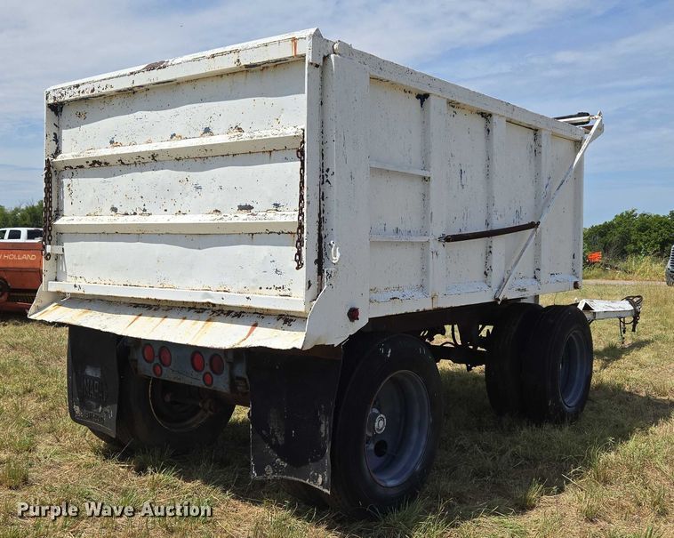 image for item EU3561 Shop built end dump pup trailer