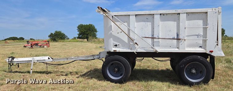 image for item EU3561 Shop built end dump pup trailer