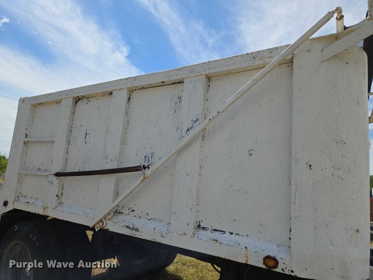 image for item EU3561 Shop built end dump pup trailer