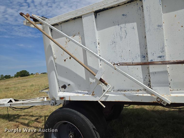 image for item EU3561 Shop built end dump pup trailer