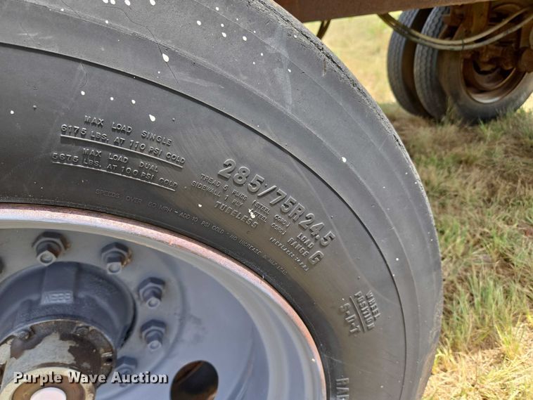 image for item EU3561 Shop built end dump pup trailer