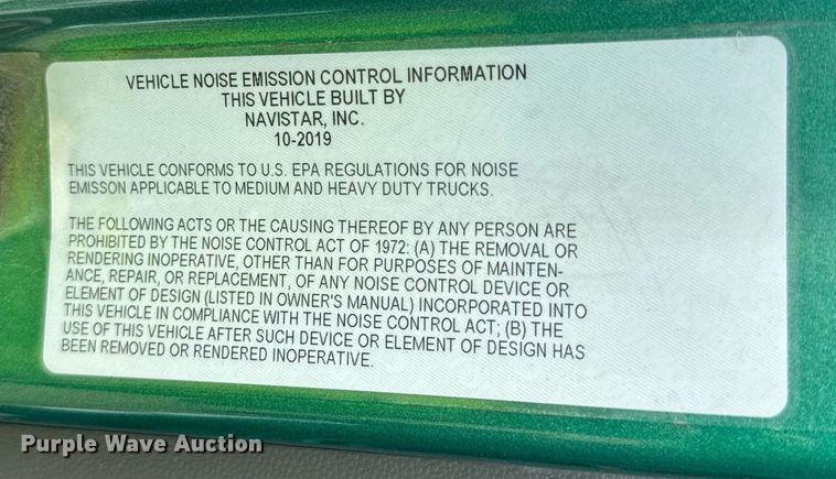 image for item YA0562 2020 International LT625 semi truck